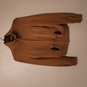 PM Brown Chaps zip-up sweater Jacket
